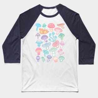 Pastel Mushrooms 1 Baseball T-Shirt